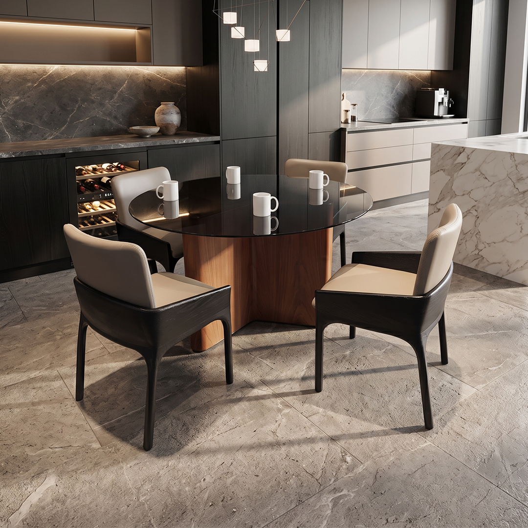 Modern wooden dining table for elegant home dining room furniture