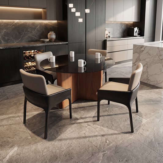 Modern wooden dining table for elegant home dining room furniture
