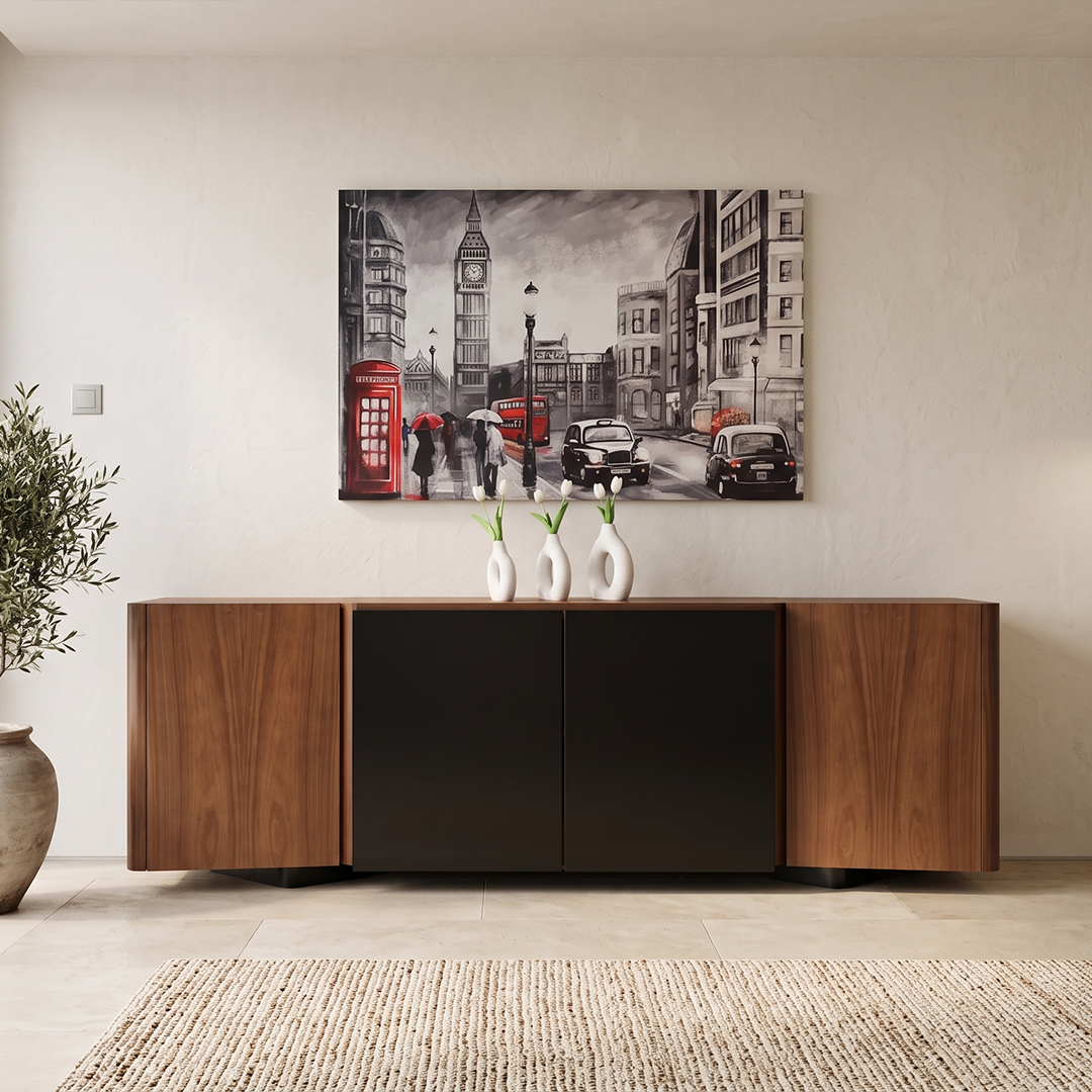 Lou Buffet – Elegant wooden buffet cabinet by Wood One for modern dining and living spaces.